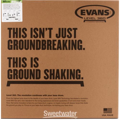  Evans EMAD Clear Bass Drum Batter Head - 22 inch