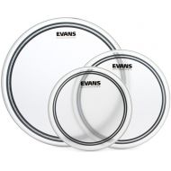 Evans EC2S Frosted 3-piece Tom Pack - 10/12/16 inch