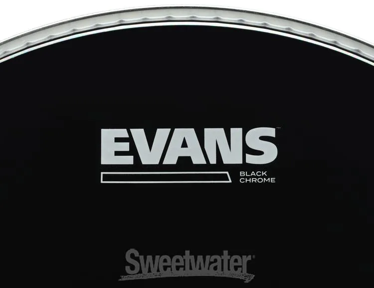  Evans Black Chrome Tom Batter Head - 13 inch