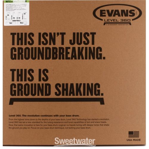  Evans EMAD Heavyweight Clear Bass Batter Head - 20 inch