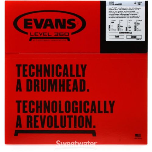  Evans EC2S Frosted Drumhead - 13 inch