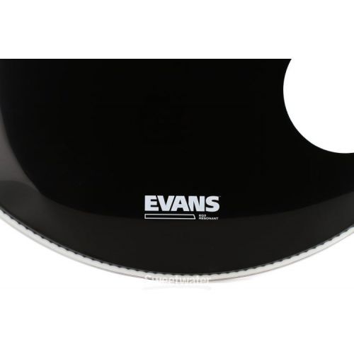  Evans EQ3 Resonant Black Bass Drumhead - 24 inch - With Port Hole