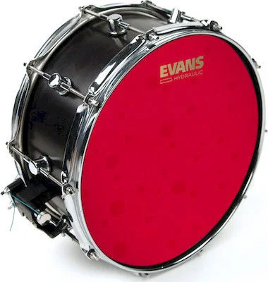  Evans Hydraulic Red Coated Snare Head - 14 inch