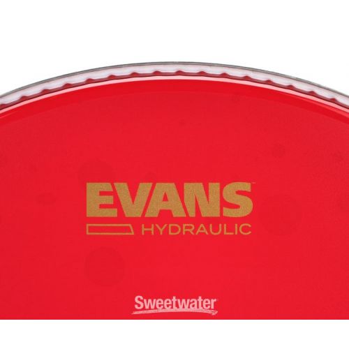  Evans Hydraulic Red Coated Snare Head - 14 inch