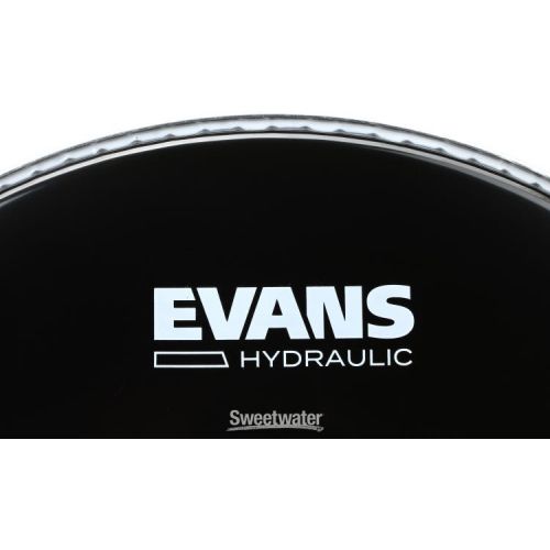  Evans Hydraulic Black Drumhead - 12 inch