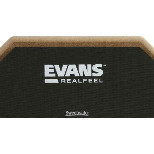  Evans RealFeel 2-sided Practice Drum Pad - 12 inch