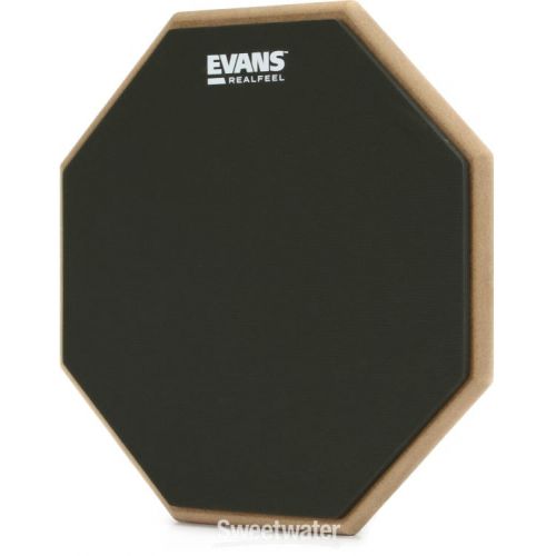  Evans RealFeel 2-sided Practice Drum Pad - 12 inch