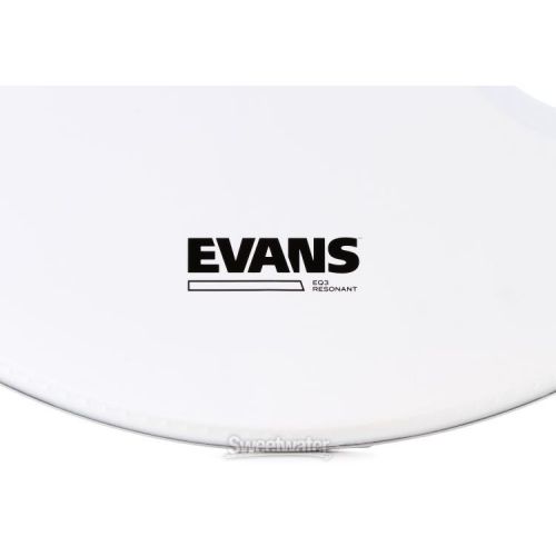  Evans EQ3 Smooth White Resonant Bass Head - 22 inch