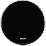 Evans EQ3 Resonant Black Bass Drumhead - 22 inch - No Port