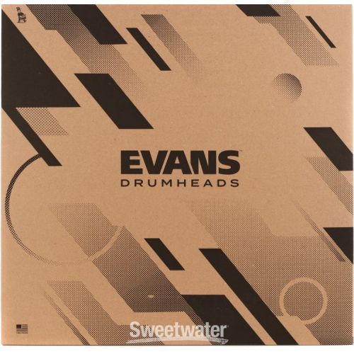  Evans EQ3 Resonant Black Bass Drumhead - 22 inch - No Port