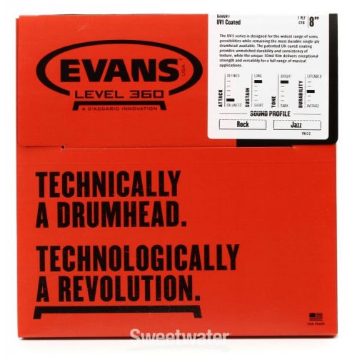  Evans UV1 Coated Drumhead - 8 inch