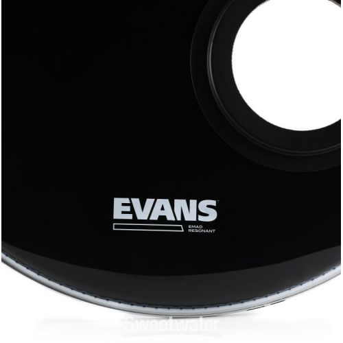  Evans EMAD Resonant Black Bass Drumhead - 18 inch