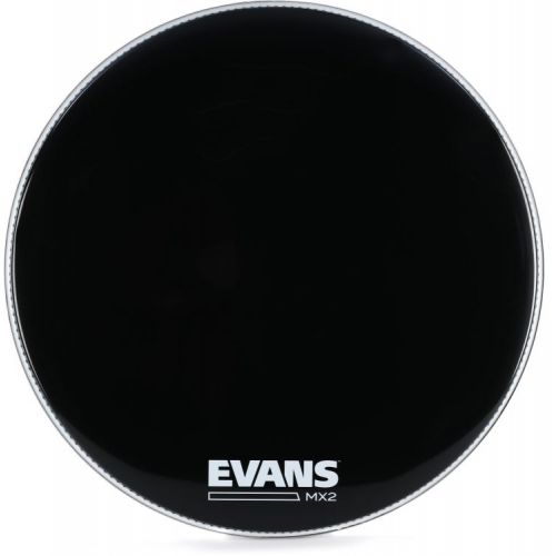  Evans MX2 Black Marching Bass Drumhead - 24 inch (2-Pack)