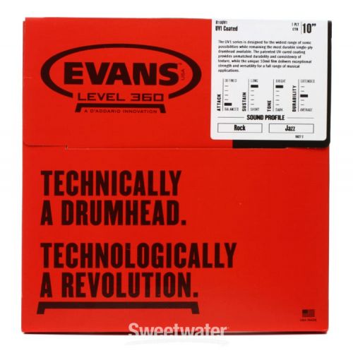  Evans UV1 Coated Drumhead - 10 inch