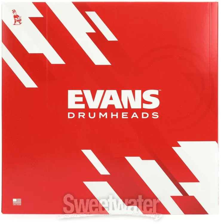  Evans Hybrid White Marching Drumhead - 14 inch