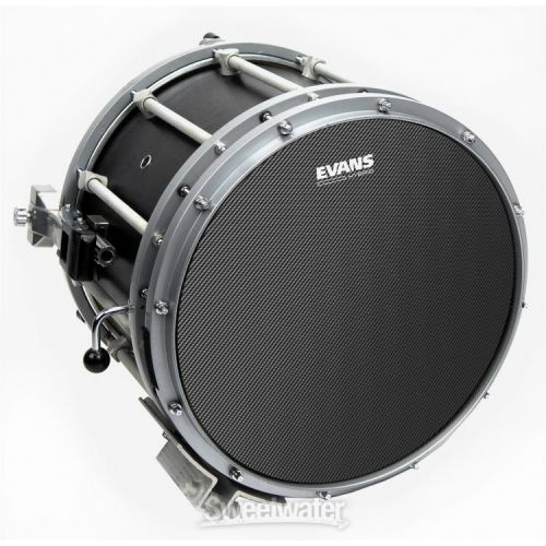  Evans Hybrid Grey Marching Drumhead - 14-inch