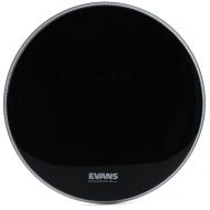 Evans EQ3 Black Resonant Bass Drumhead - 20 inch - No Port