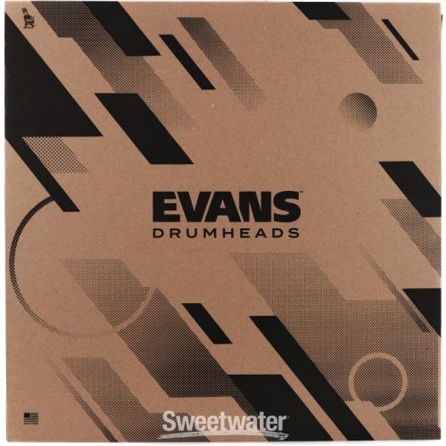  Evans EQ3 Black Resonant Bass Drumhead - 20 inch - No Port