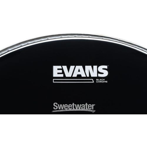  Evans Black Chrome Tom Batter Head - 15 inch