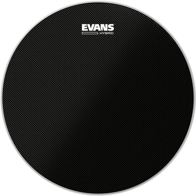  Evans Hybrid Black Marching Drumhead - 13 inch