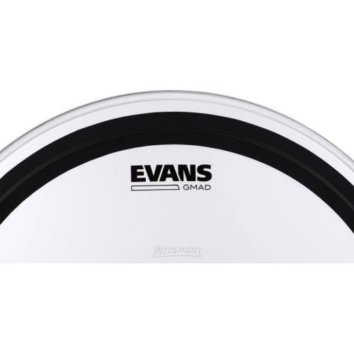  Evans GMAD Clear Drumhead with Dampening System - 20 inch