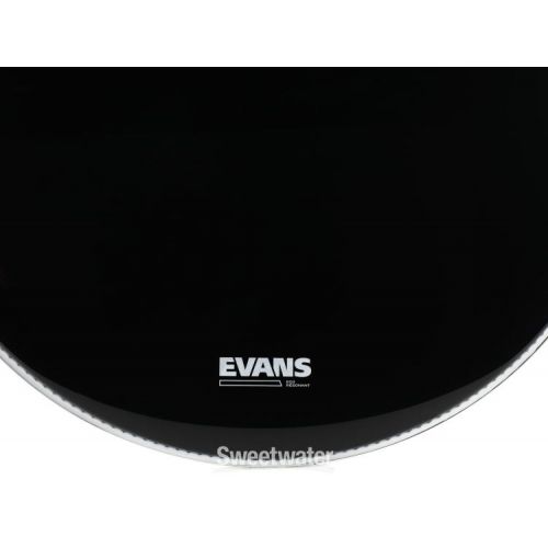  Evans EQ3 Resonant Black Bass Drumhead - 24 inch - No Port