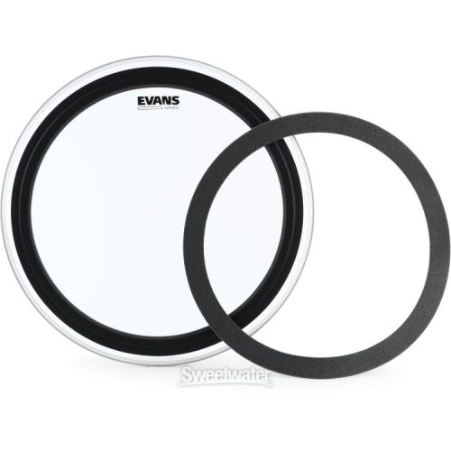  Evans GMAD Clear Drumhead with Damping System - 22 inch