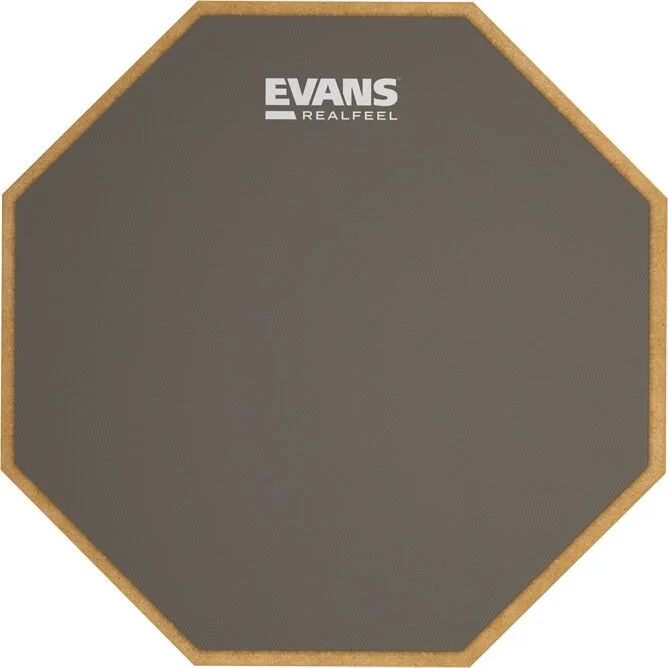  Evans RealFeel Single-sided Practice Drum Pad - 12-inch
