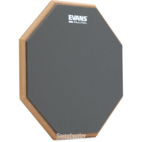  Evans RealFeel Single-sided Practice Drum Pad - 12-inch