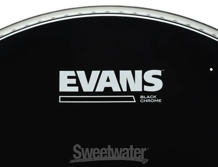  Evans Black Chrome Tom Batter Head - 12 inch