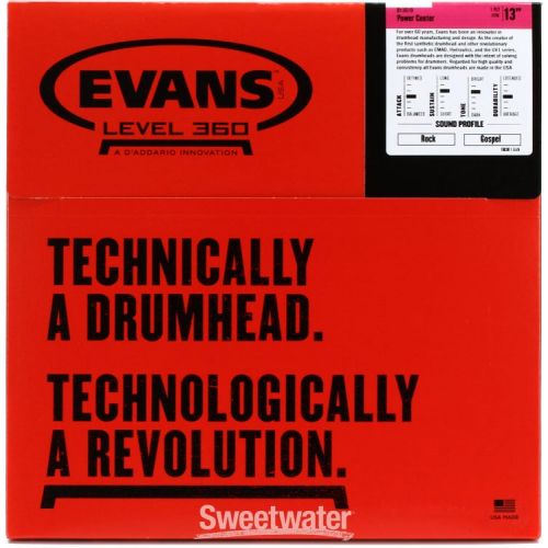  Evans Power Center Snare Drumhead - 13 inch