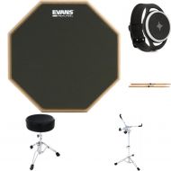 Evans Drummer Practice Bundle with Soundbrenner Pulse Metronome