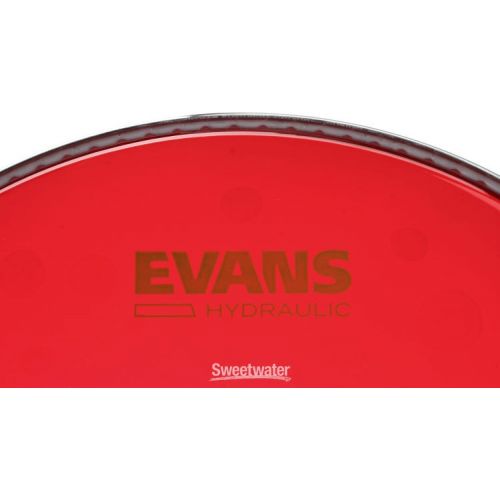  Evans Hydraulic Red Drumhead - 12 inch