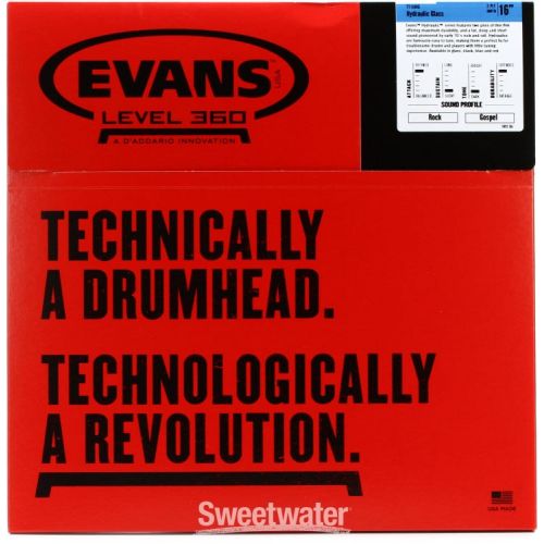  Evans Hydraulic Glass Drumhead - 16 inch