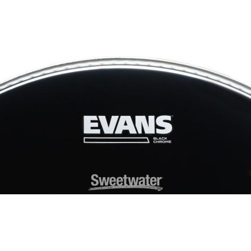  Evans Black Chrome Tom Batter Head - 16 inch