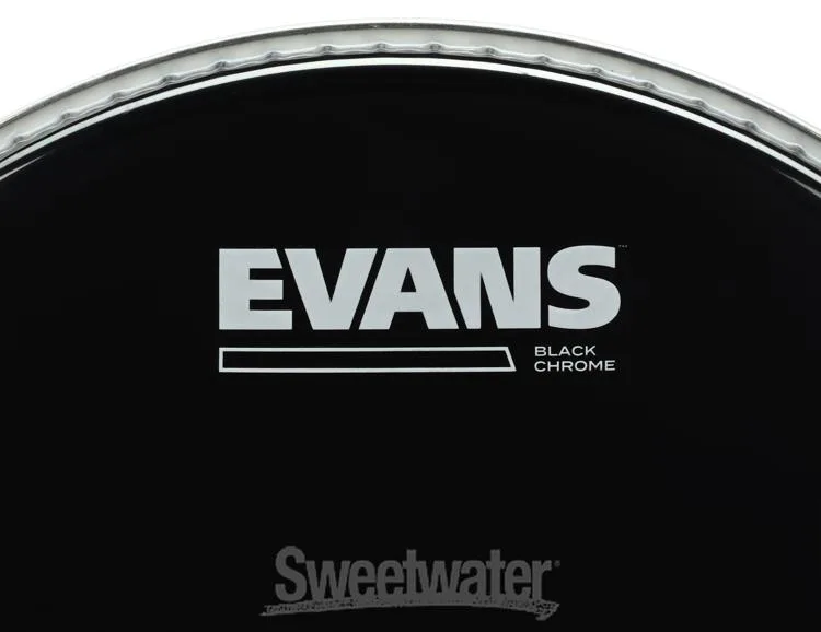  Evans Black Chrome Tom Batter Head - 10 inch