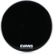 Evans MX2 Black Marching Bass Drumhead - 24 inch
