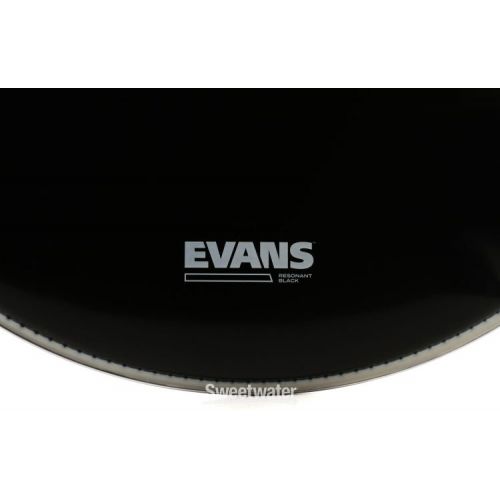  Evans Resonant Black Bass Drumhead - 22 inch