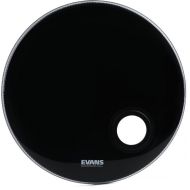 Evans EMAD Resonant Black Bass Drumhead - 24 inch