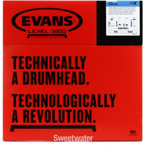  Evans Hydraulic Blue Drumhead - 16 inch