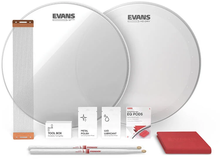  Evans HD Dry Snare Tuneup Kit - 13-inch