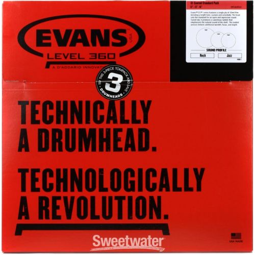  Evans G1 Coated 3-piece Tom Pack - 12/13/16 inch