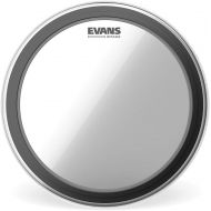 Evans EMAD2 Clear Bass Drum Head, 20”  Externally Mounted Adjustable Damping System Allows Player to Adjust Attack and Focus  2 Foam Damping Rings for Sound Options - Versatile f
