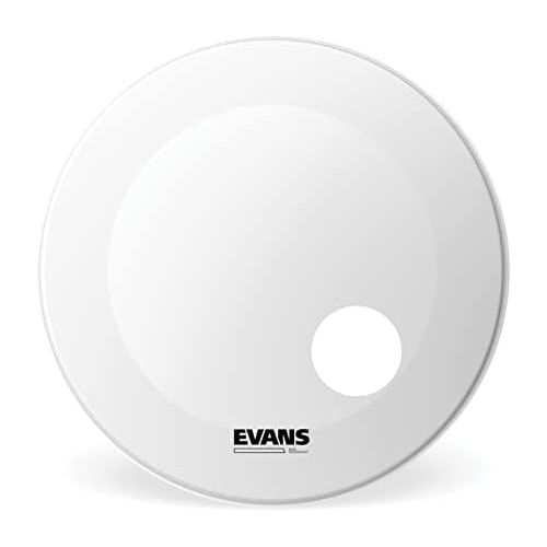  [아마존베스트]Evans EQ3 Resonant Coated White Bass Drum Head, 18 Inch
