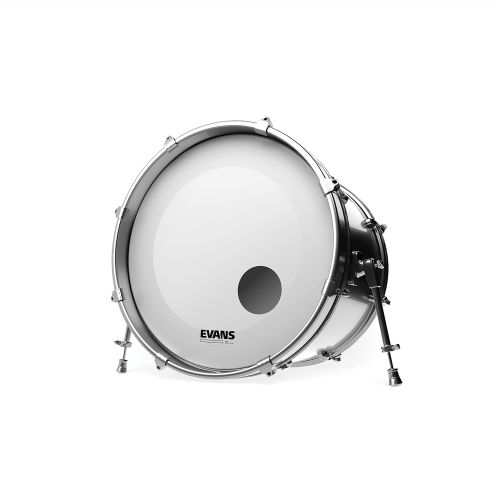  [아마존베스트]Evans EQ3 Resonant Coated White Bass Drum Head, 18 Inch