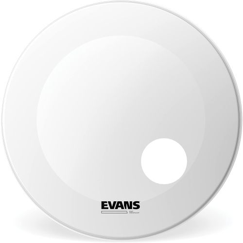  [아마존베스트]Evans EQ3 Resonant Coated White Bass Drum Head, 18 Inch