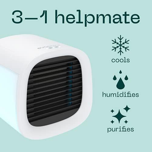  [아마존베스트]-Service-Informationen Evapolar evaCHILL Air Cooler & Humidifier, Quiet and Portable, Cooler for Home, Office, Camping, Travel, USB Port for Easy Connection and Built-in LED Night Light, Grey