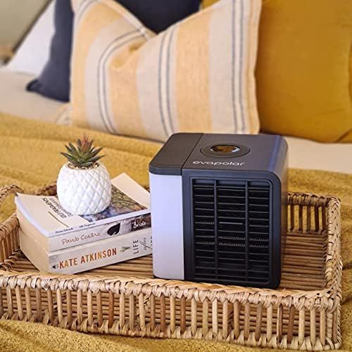  [아마존베스트]-Service-Informationen Evapolar evaLight Plus air cooler & humidifier. Portable cooling fan with full spectrum LED backlight. Quiet, easy to use, stylish, efficient - black, ev-1500