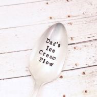 EveOfJoy Dads Ice Cream Plow Spoon - Hand Stamped - Gifts for Dad Him - Stocking Stuffer - Fathers Day - Just for him - Special Spoon