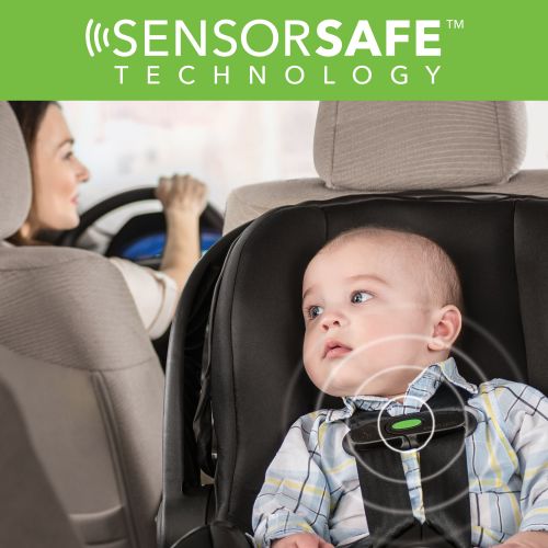 이븐플로 Evenflo Advanced SensorSafe LiteMax Infant Car Seat, Raven Jet